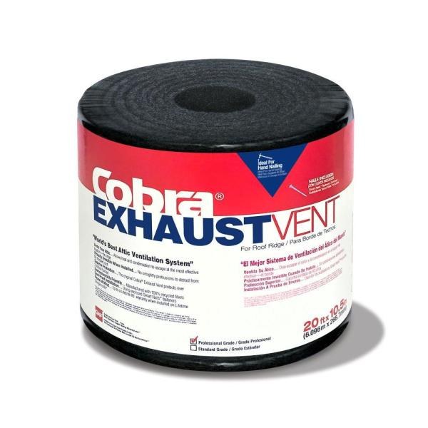 RL COBRA VENT 20FT W/NAIL RIDGE ROLL